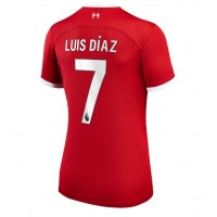 Fotbalové Dres Liverpool Luis Diaz #7 Dámské Domácí 2023-24 Krátký Rukáv